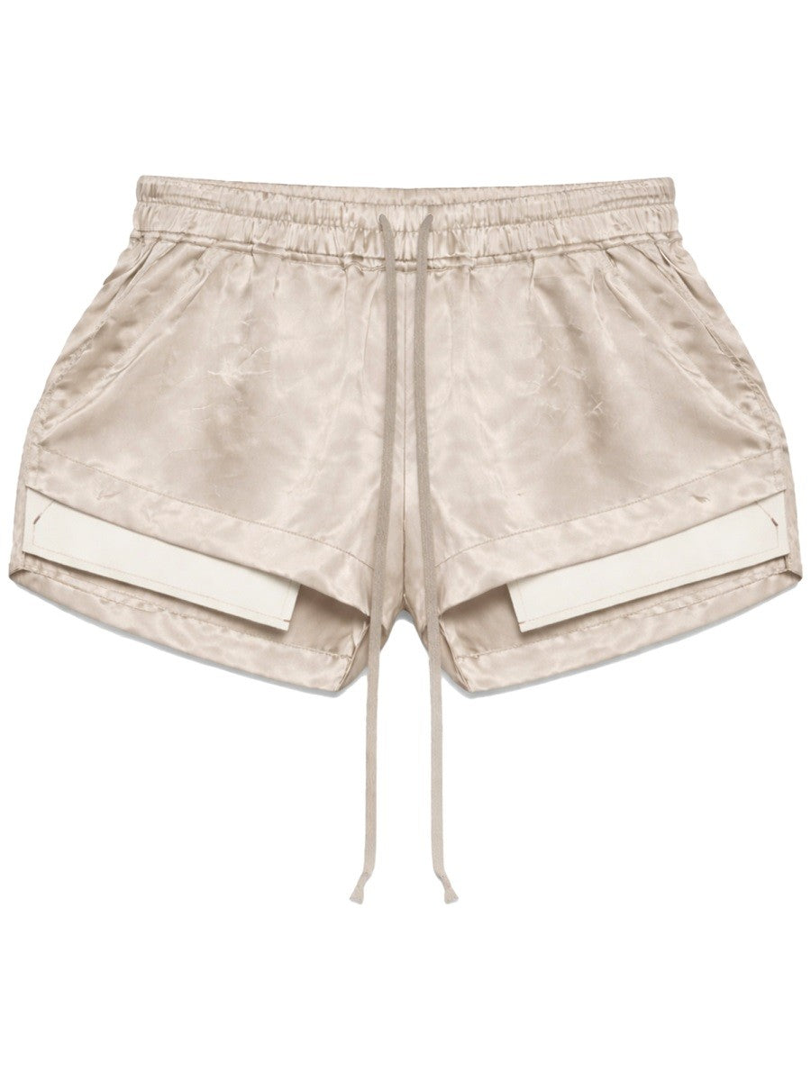Rick Owens Women's Fog Boxers Shorts Beige