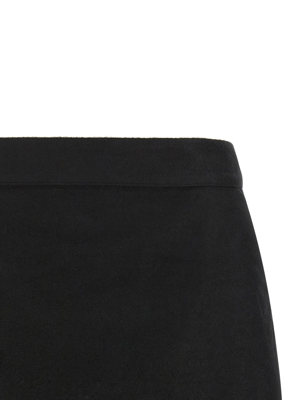 Rick Owens Fog Cutoff Skirt Black, view 3