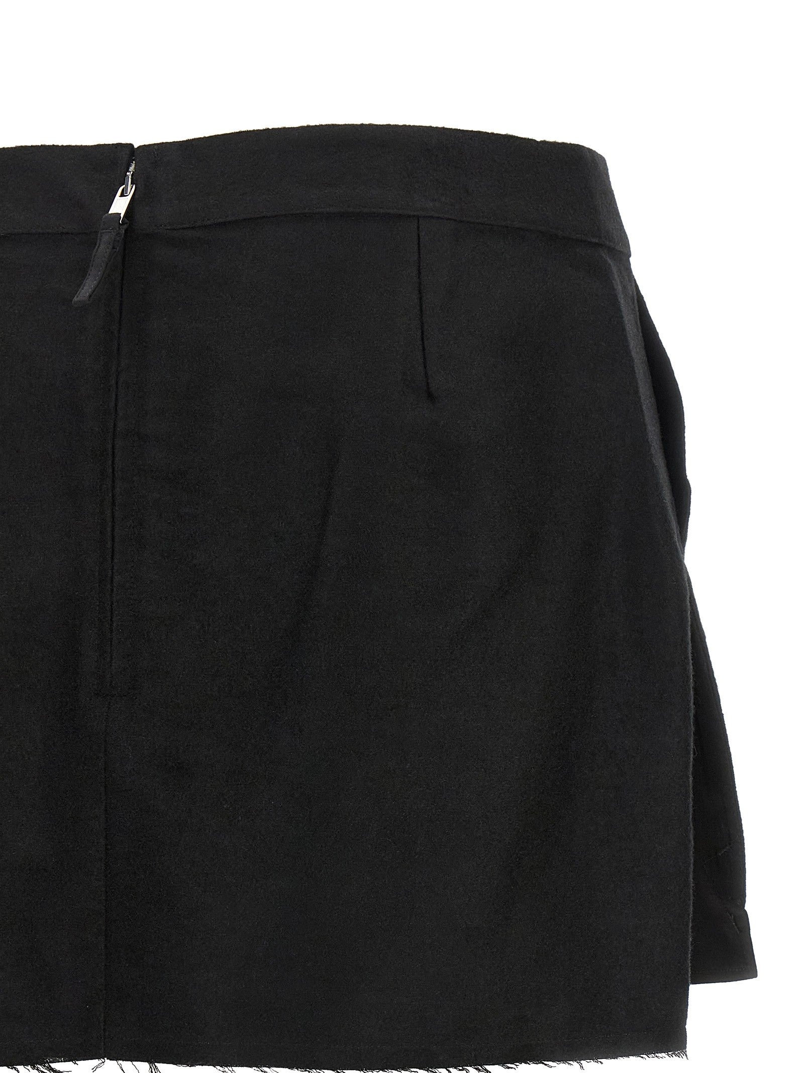 Rick Owens Fog Cutoff Skirt Black