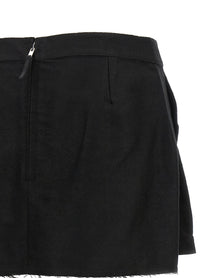 Rick Owens Fog Cutoff Skirt Black