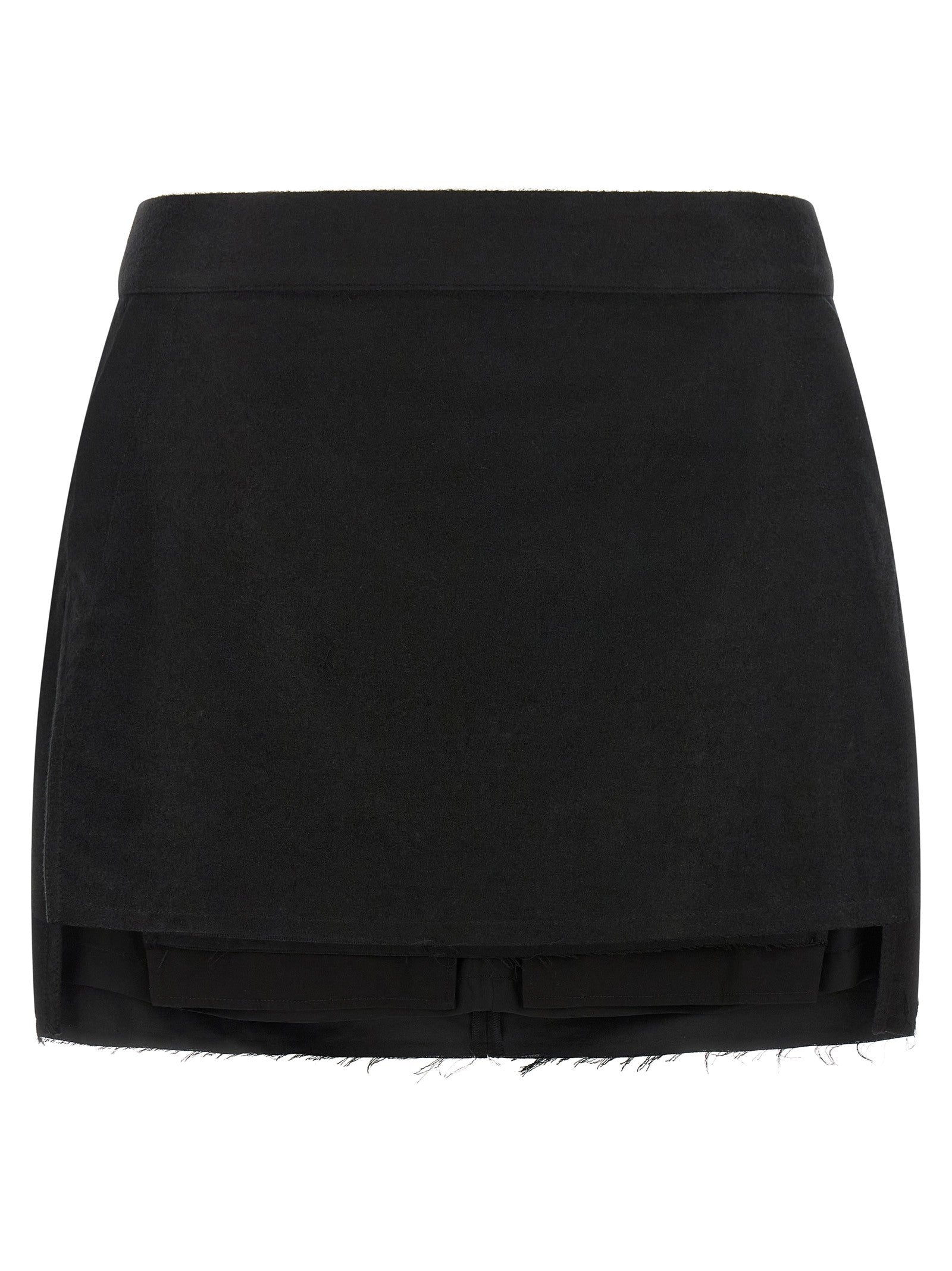 Rick Owens Fog Cutoff Skirt Black