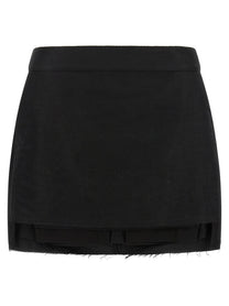 Rick Owens Fog Cutoff Skirt Black