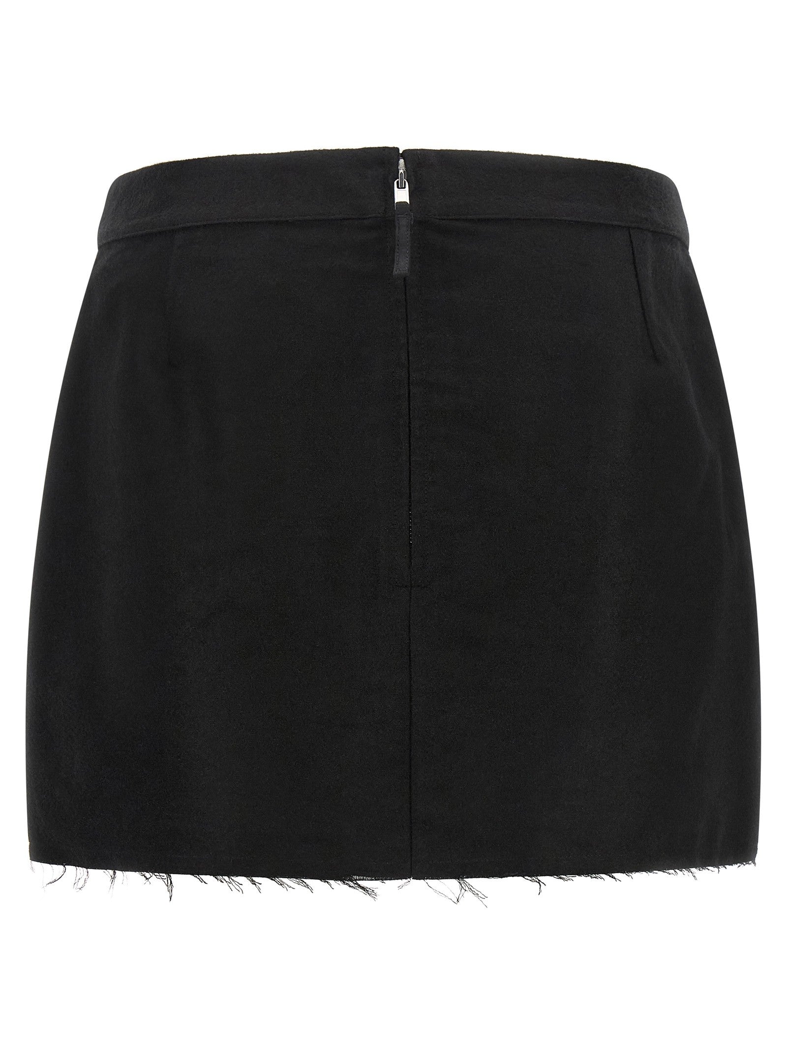 Rick Owens Fog Cutoff Skirt Black
