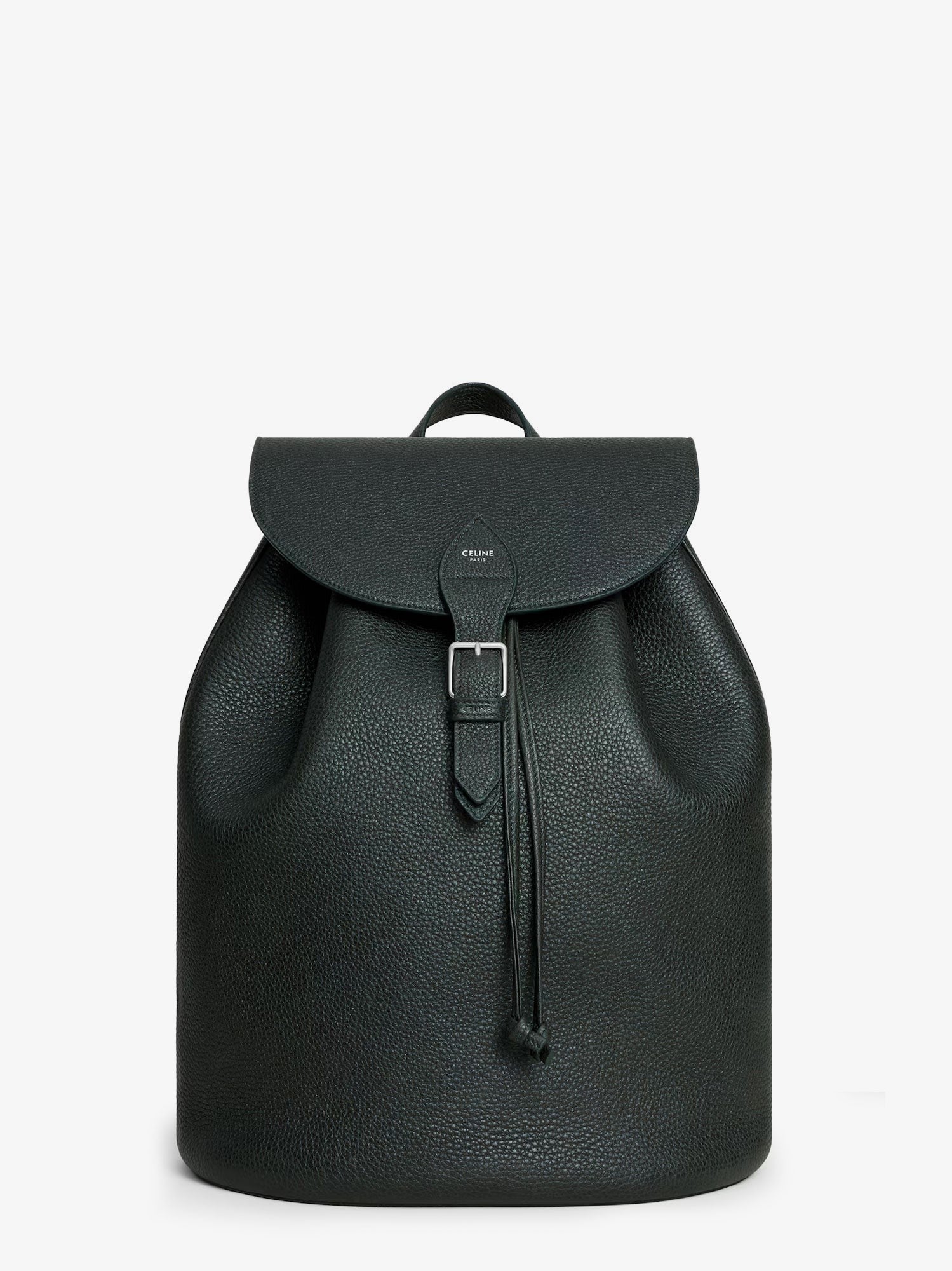 Celine Men's Folco Leather Backpack Black Celine