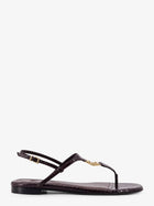 Fendi Women's Fold Leather Sandals Black
