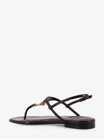 Fendi Women's Fold Leather Sandals Black
