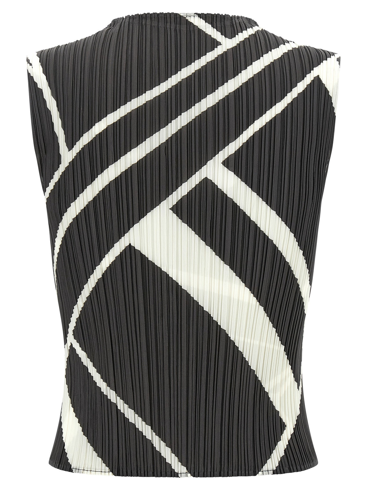 Pleats Please Issey Miyake Fold Line Blouse Grey