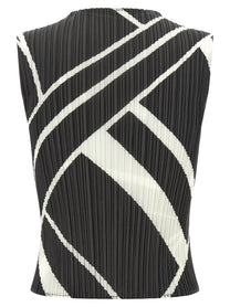 Pleats Please Issey Miyake Fold Line Blouse Grey