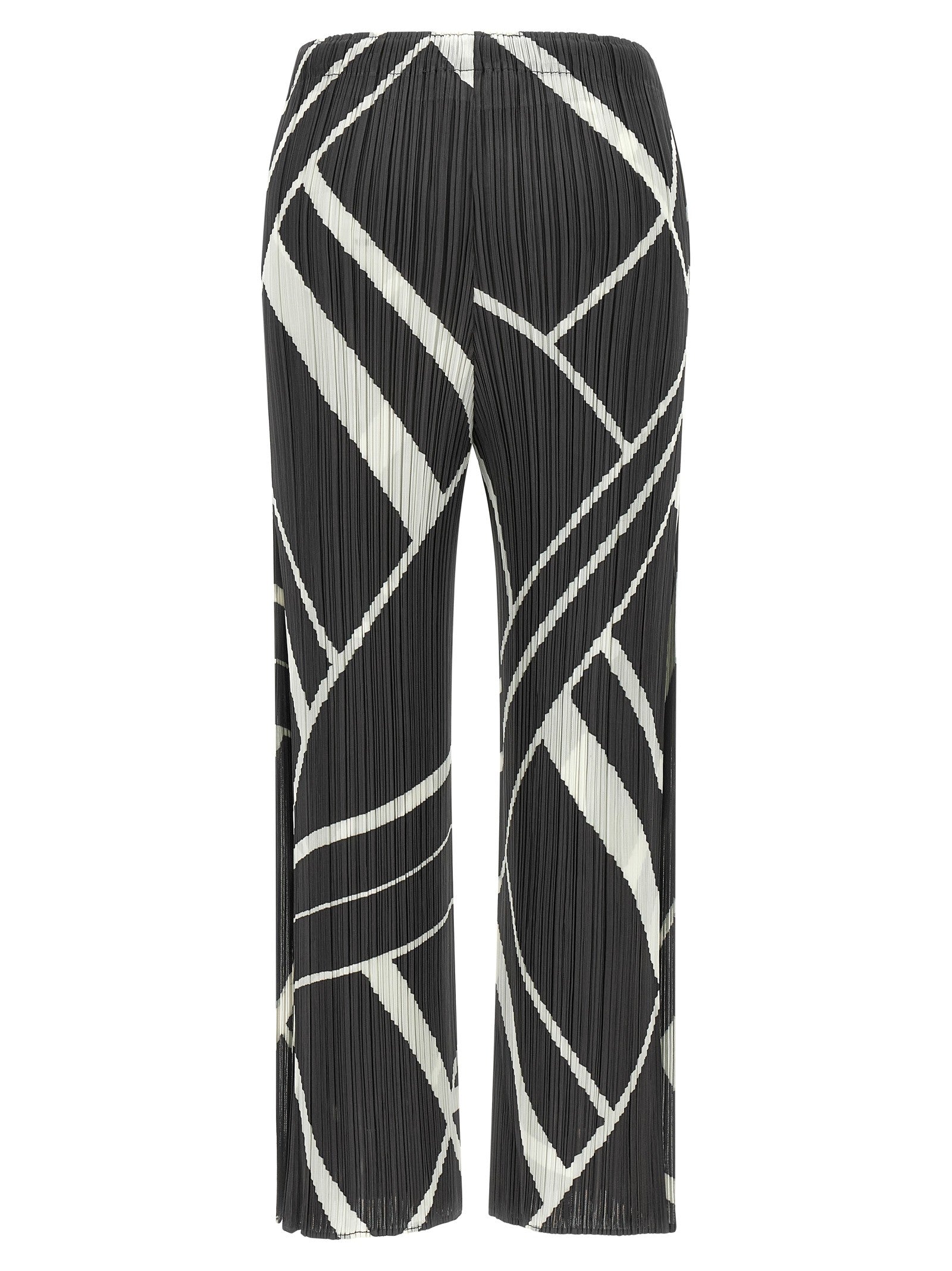 Pleats Please Issey Miyake Fold Line Pants Grey