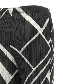 Pleats Please Issey Miyake Fold Line Pants Grey