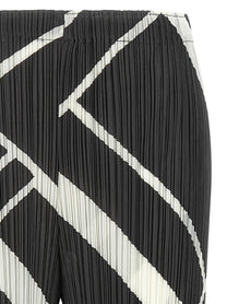 Pleats Please Issey Miyake Fold Line Pants Grey