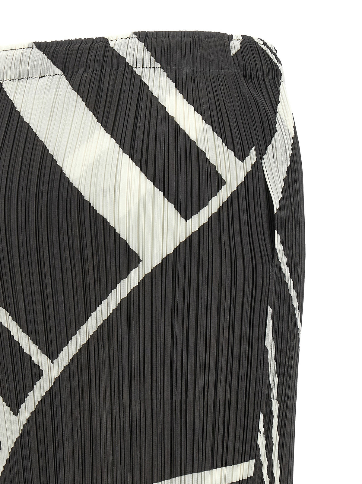 Pleats Please Issey Miyake Fold Line Skirt Grey