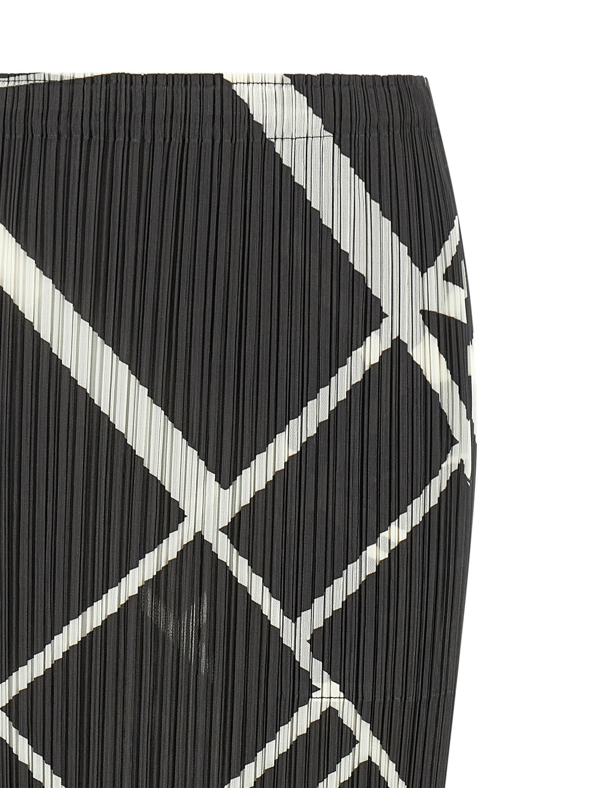 Pleats Please Issey Miyake Fold Line Skirt Grey
