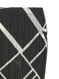 Pleats Please Issey Miyake Fold Line Skirt Grey