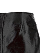courrèges Fold Vinyl Mini Skirt Black, view 4