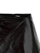 courrèges Fold Vinyl Mini Skirt Black, view 3