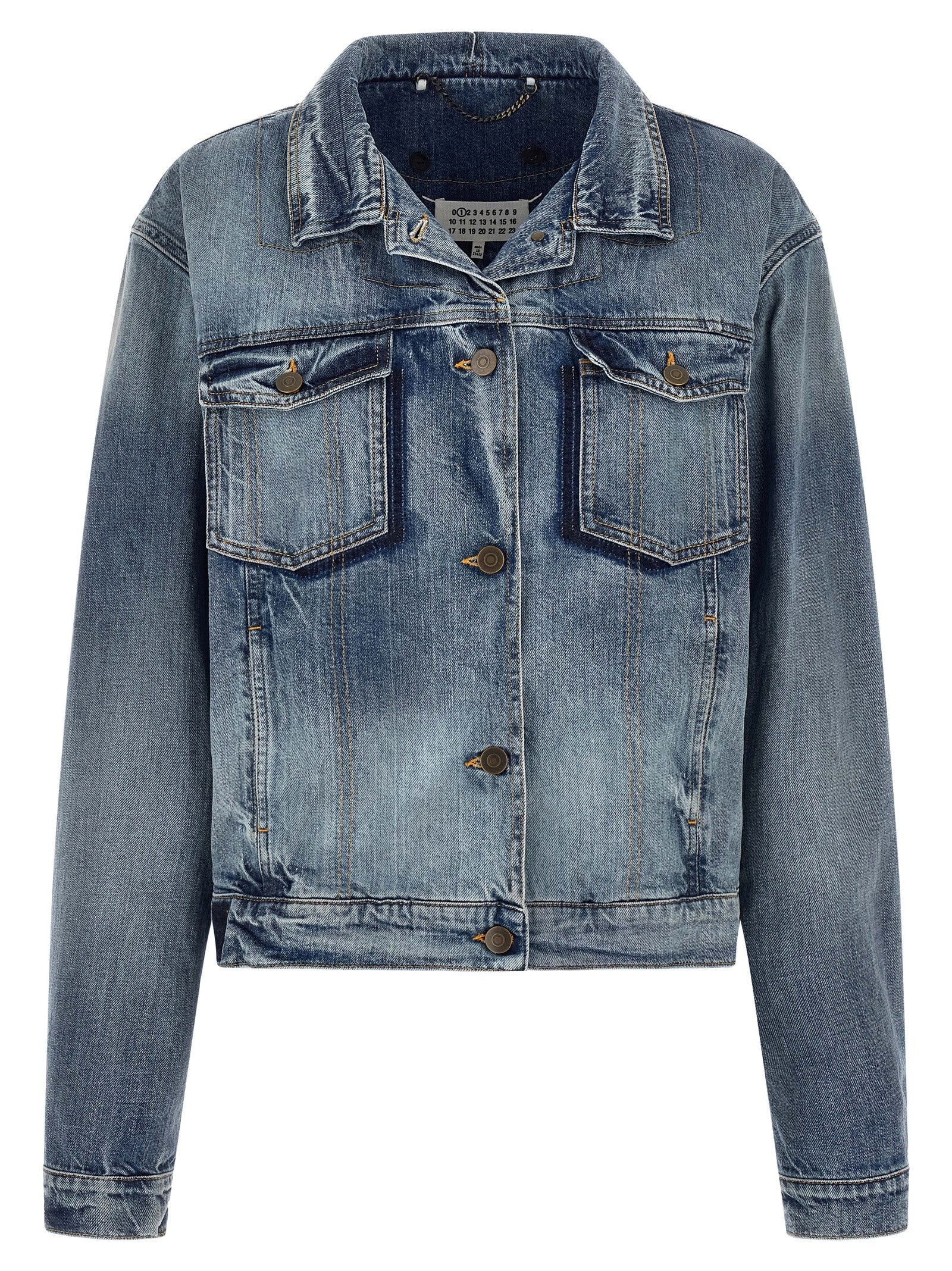 Maison Margiela Folded Collar Jacket Blue