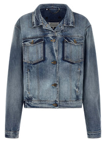 Maison Margiela Folded Collar Jacket Blue