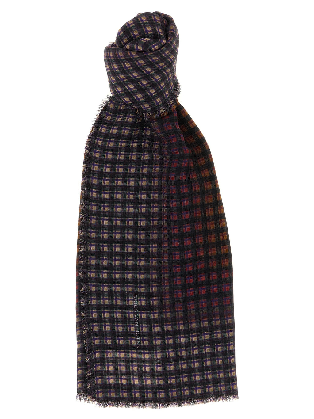 Dries Van Noten Folk Scarf Gold