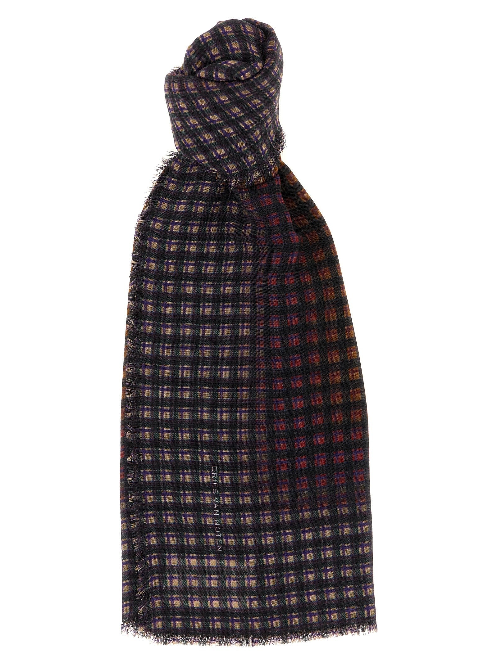Dries Van Noten Folk Scarf Gold