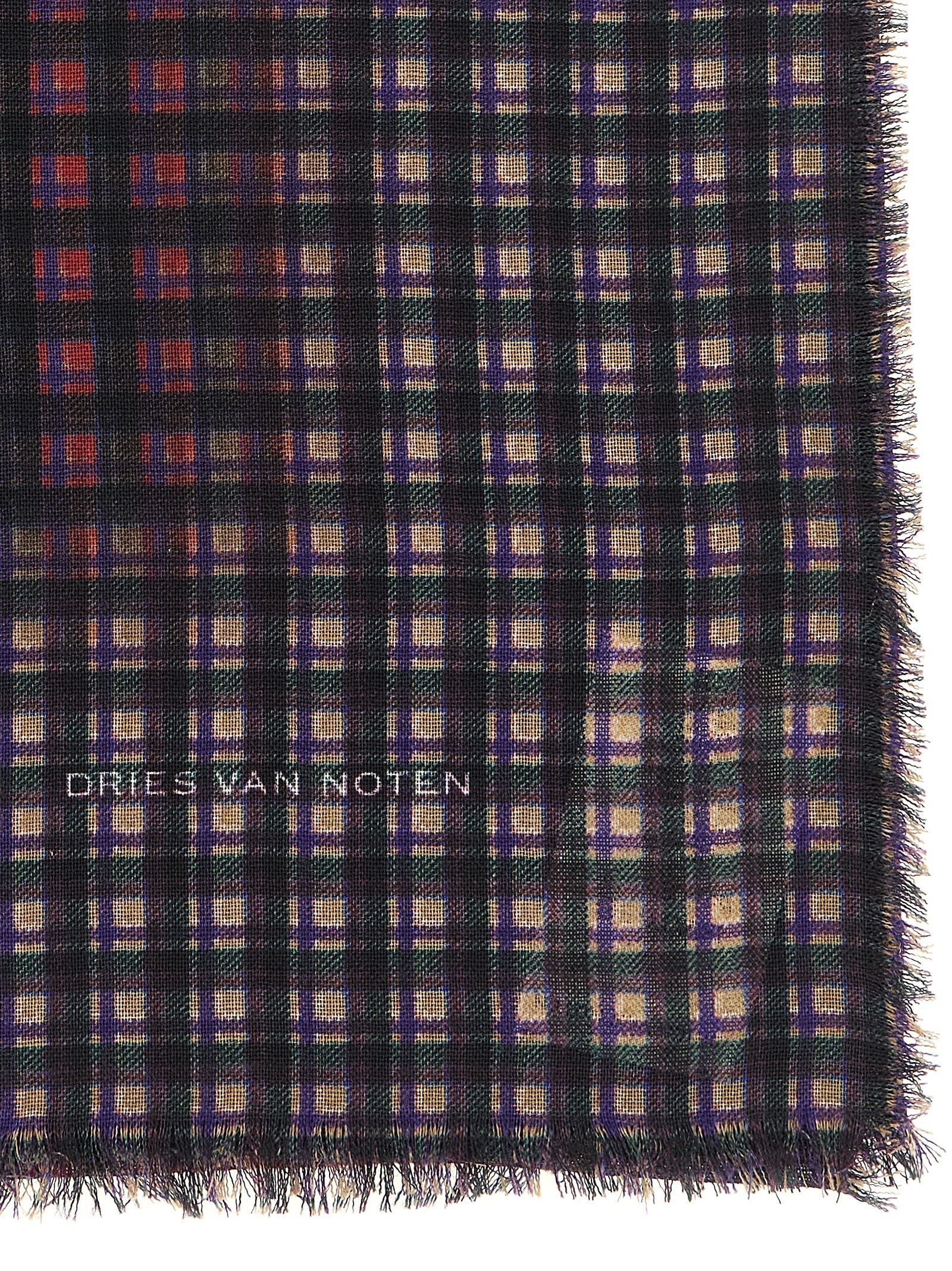 Dries Van Noten Folk Scarf Gold