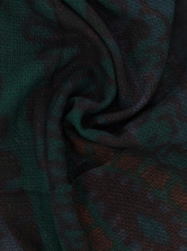 Dries Van Noten Folk Scarf Green
