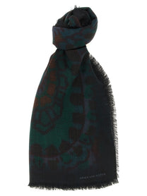 Dries Van Noten Folk Scarf Green