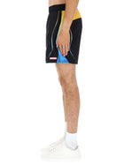 Casablanca Men's Football Windbreaker Shorts Black, view 3