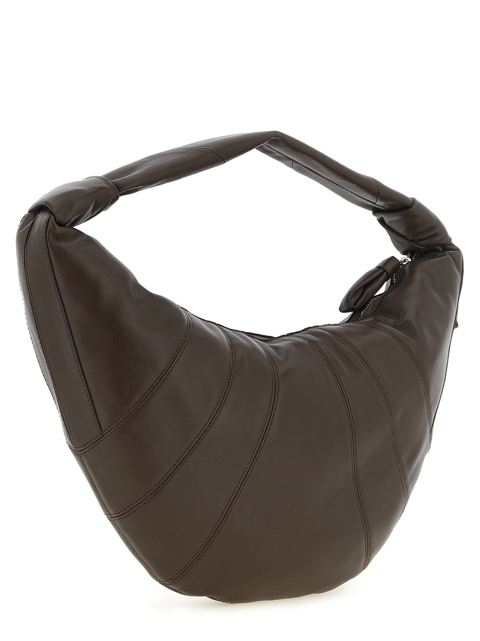 Lemaire Fortune Croissant Shoulder Bag Brown