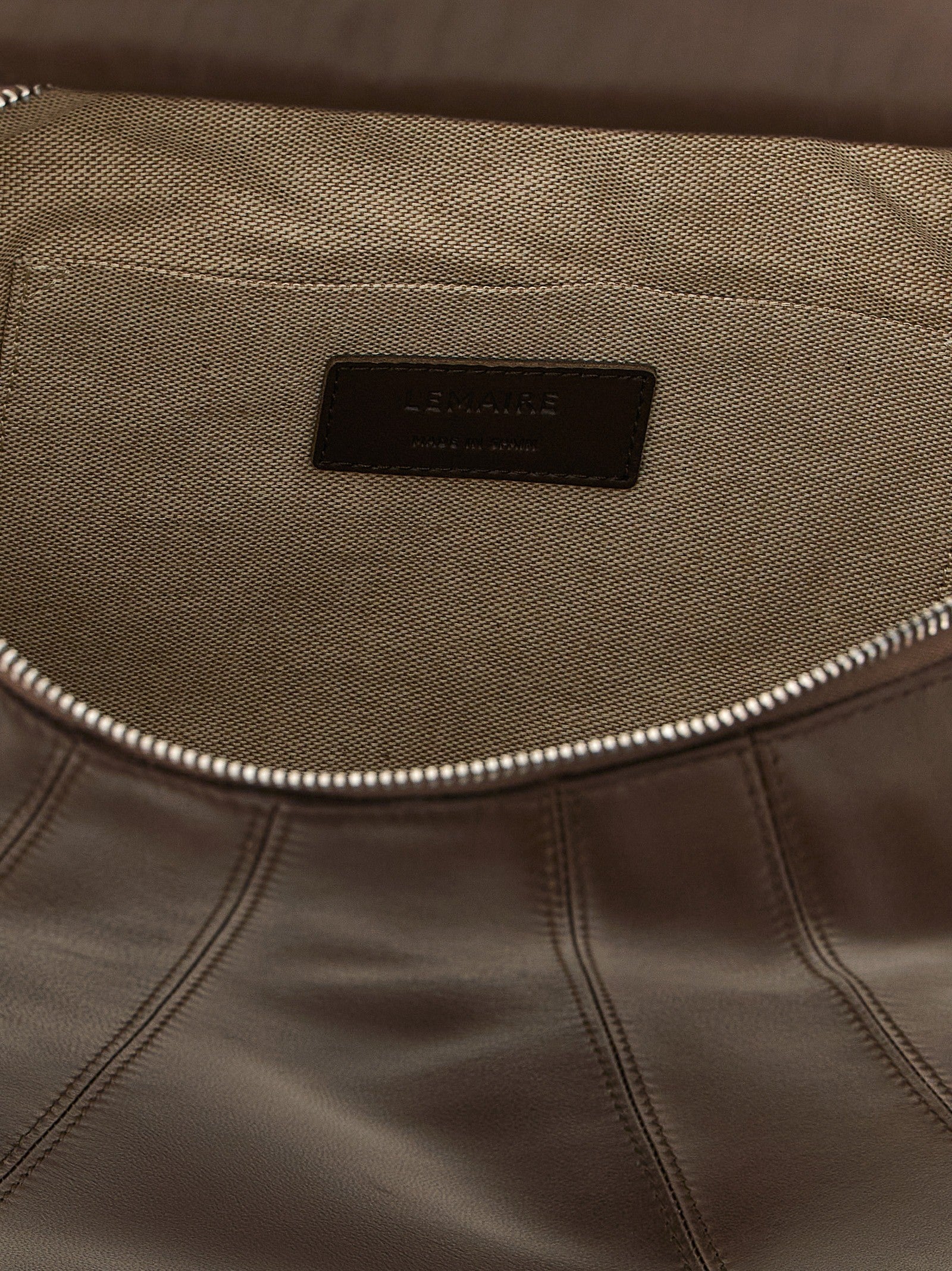Lemaire Fortune Croissant Shoulder Bag Brown
