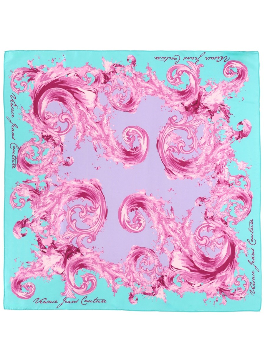 Versace Jeans Couture Women's Foulard Con Stampa Blue