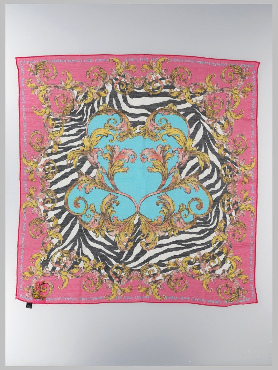 Versace Jeans Couture Women's Foulard in Lana Seta Multicolor