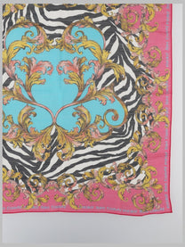Versace Jeans Couture Women's Foulard in Lana Seta Multicolor