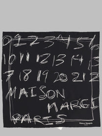 Maison Margiela Women's Foulard in Seta Stampata Black