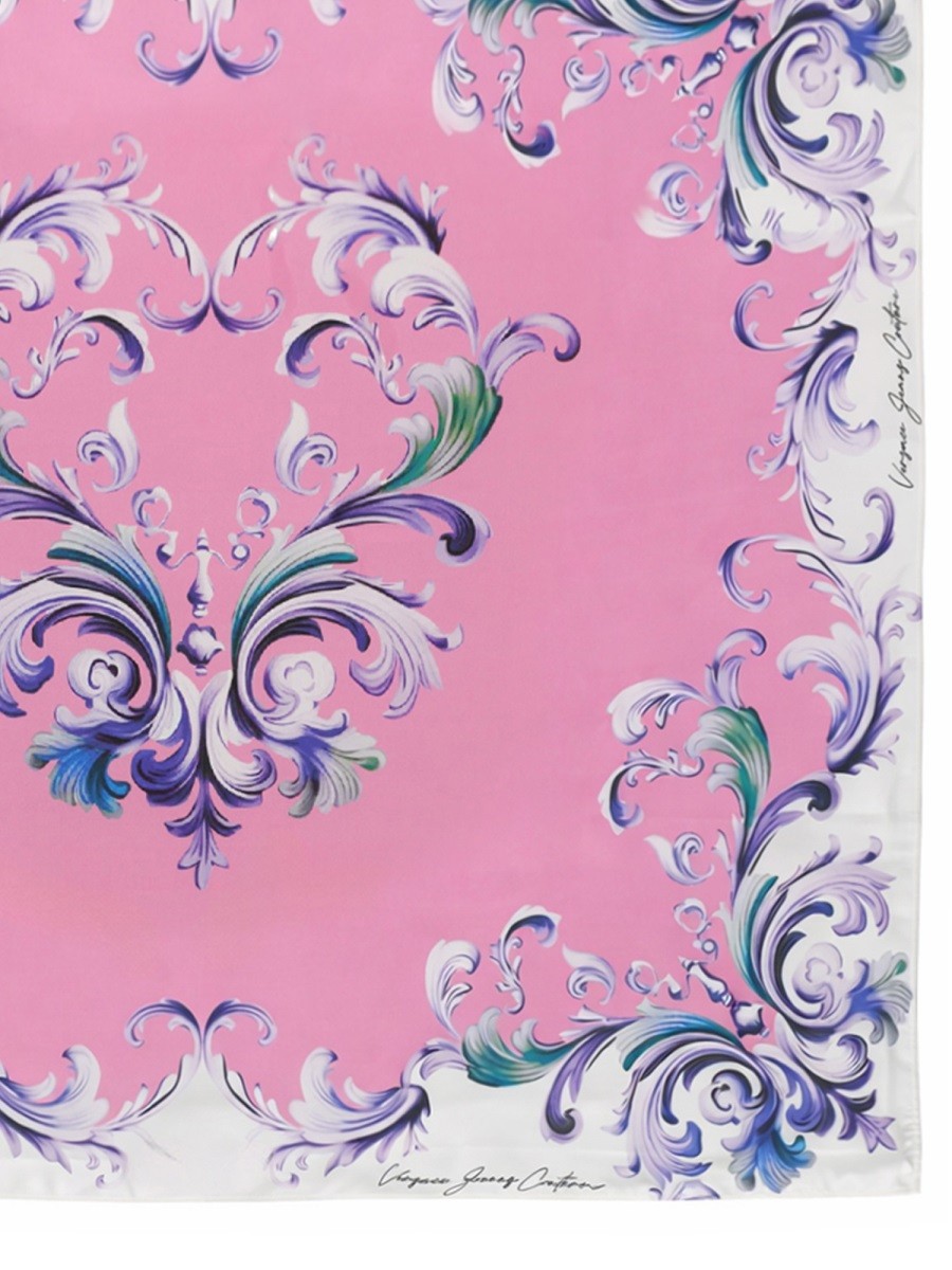 Versace Jeans Couture Women's Silk Scarf Blue, view 2