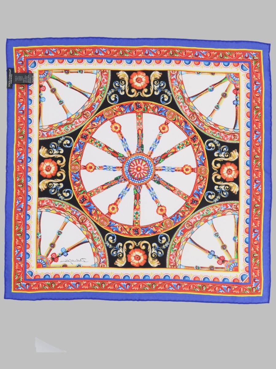 Dolce &amp; Gabbana Women's Foulard in Twill DI Seta Black