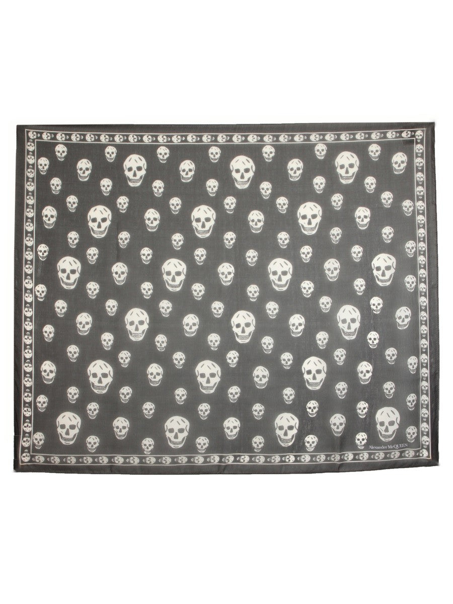 Alexander McQueen Women's Foulard Skull Classico Black