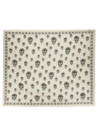 Alexander McQueen Men's Skull Scarf White