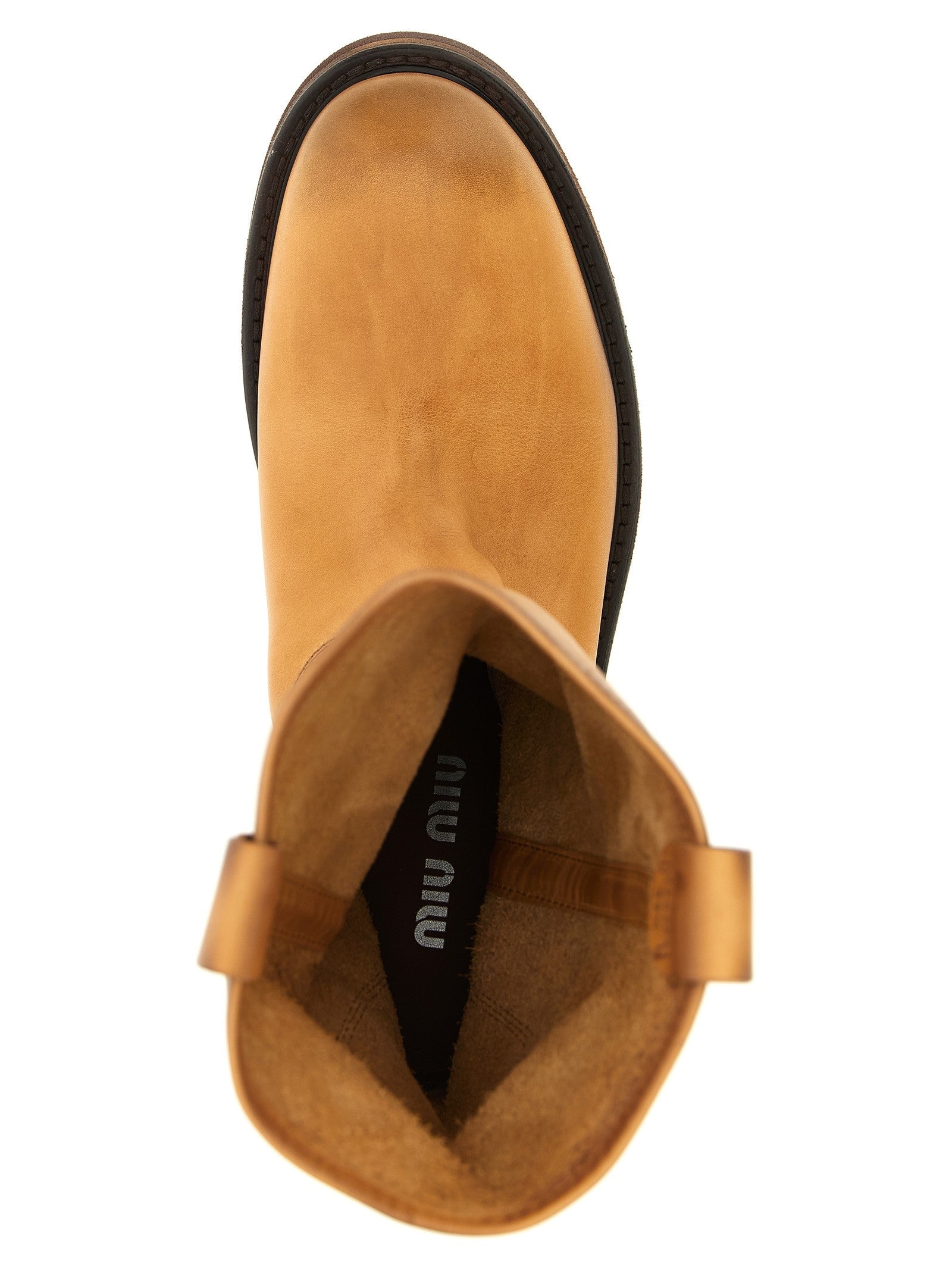 Miu Miu Foule Ankle Boots Brown