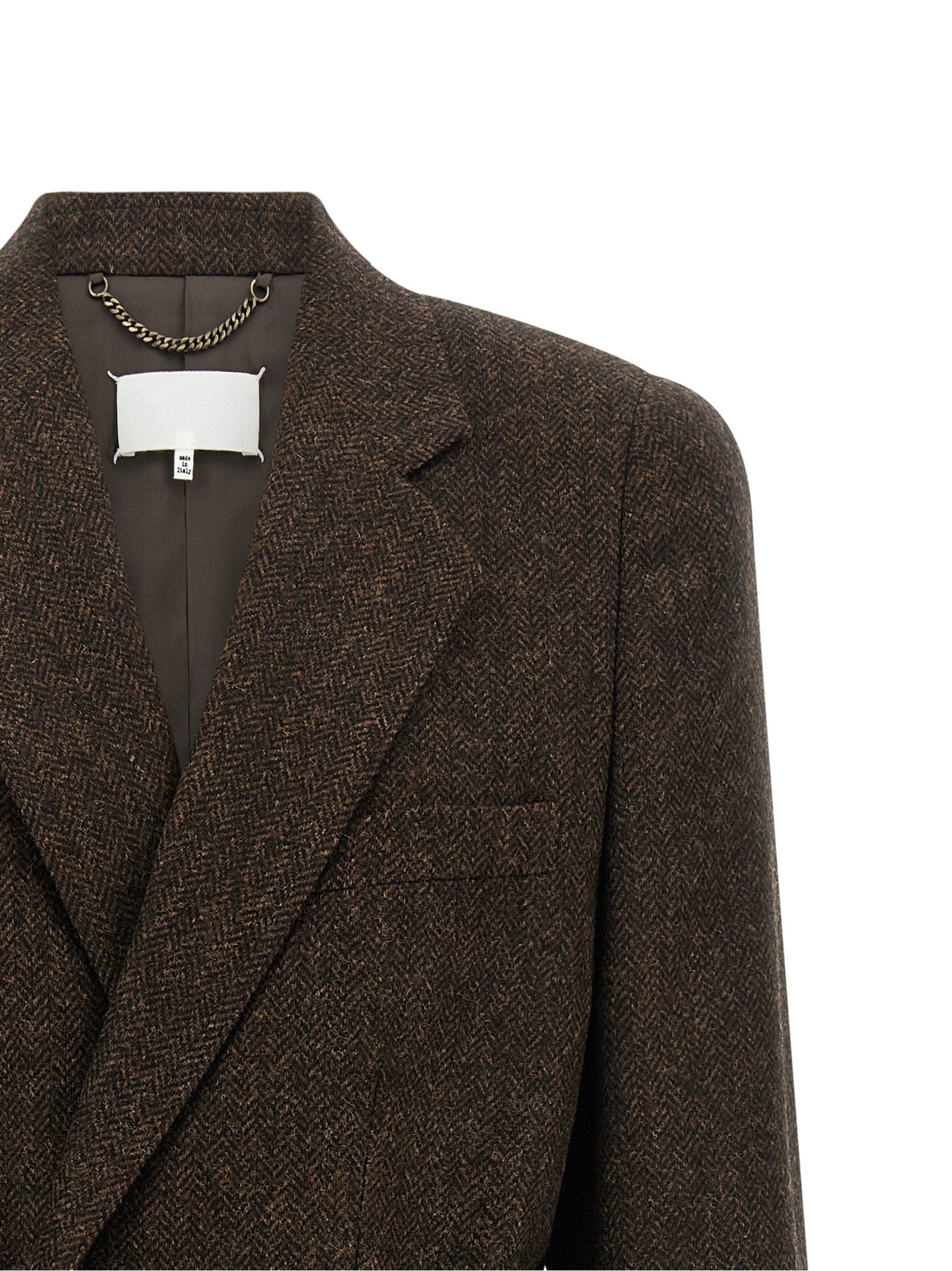 Maison Margiela Four Stitches Coat Brown