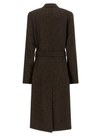 Maison Margiela Four Stitches Coat Brown
