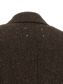 Maison Margiela Four Stitches Coat Brown