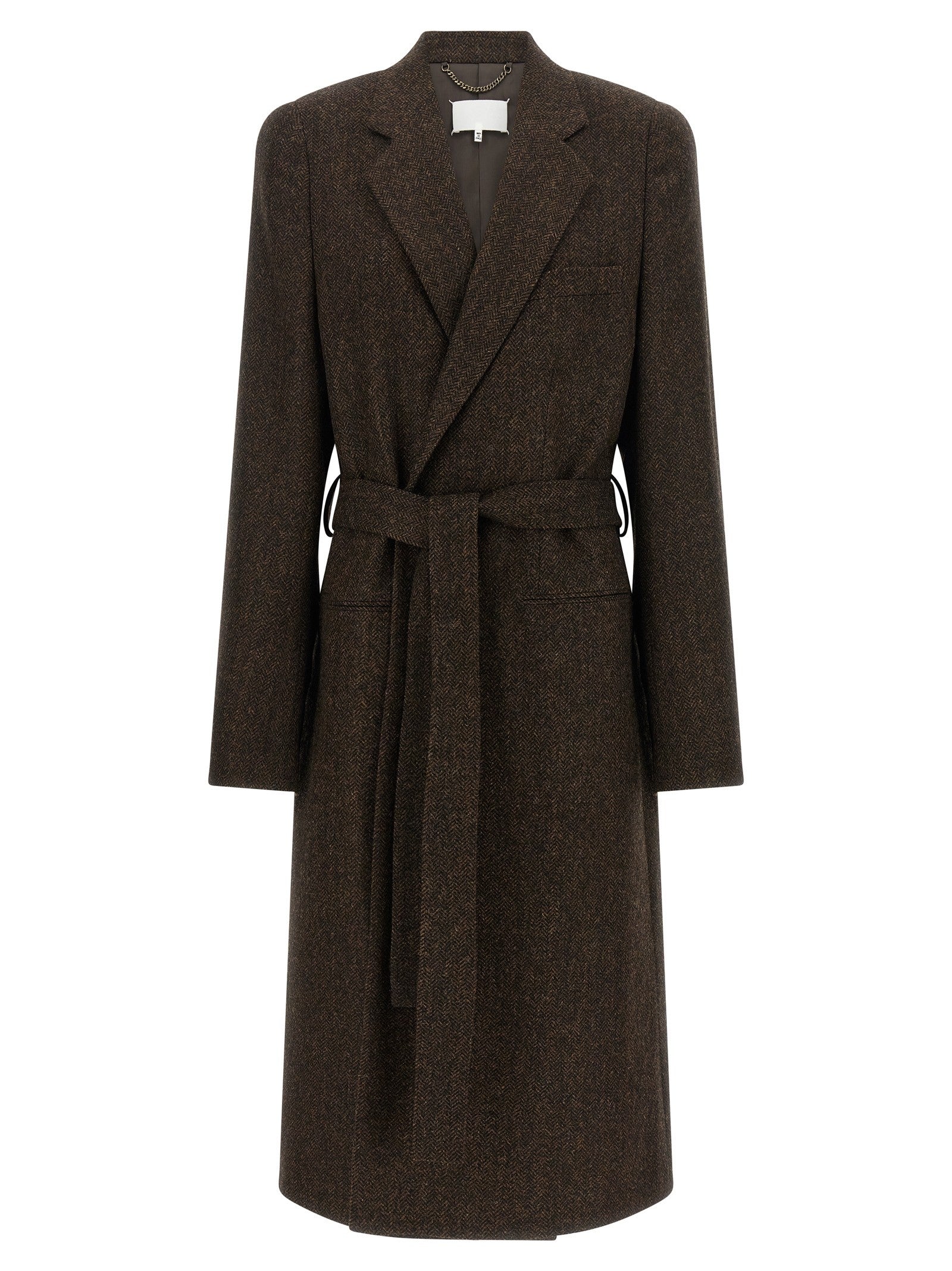Maison Margiela Four Stitches Coat Brown