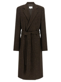 Maison Margiela Four Stitches Coat Brown