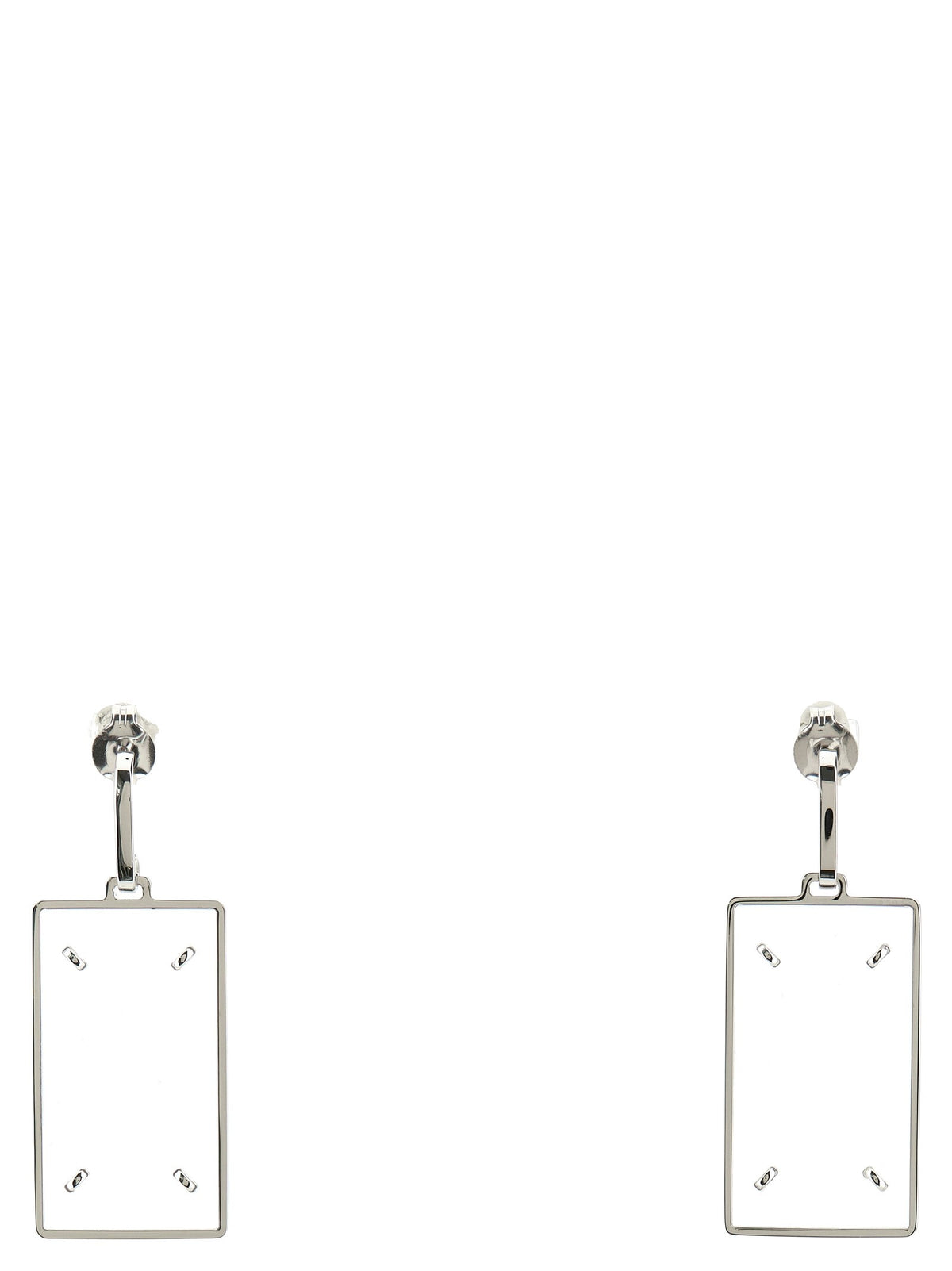 Maison Margiela Four Stitches Earrings Silver