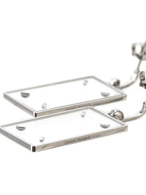 Maison Margiela Four Stitches Earrings Silver