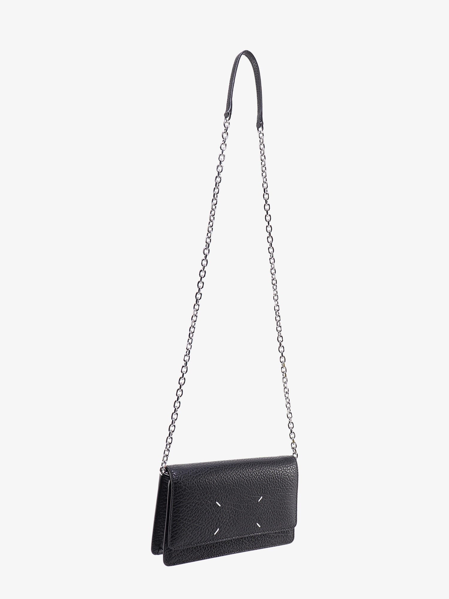 Maison Margiela Women's Four Stitches Leather Crossbody Bag Black