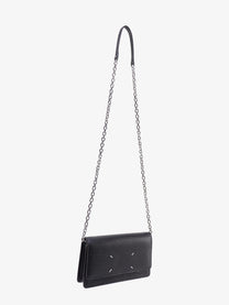 Maison Margiela Women's Four Stitches Leather Crossbody Bag Black