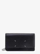 Maison Margiela Women's Four Stitches Wallet on Chain Black