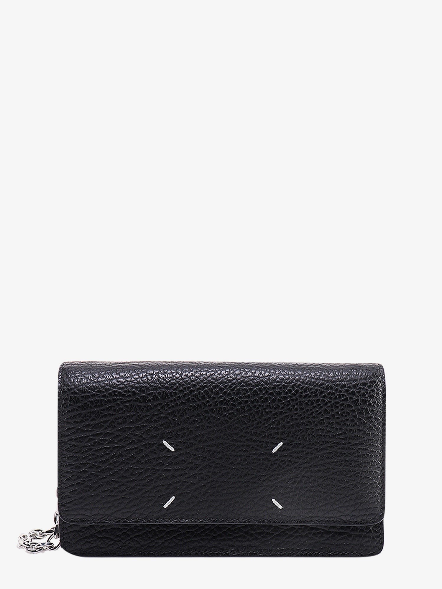 Maison Margiela Women's Four Stitches Leather Crossbody Bag Black